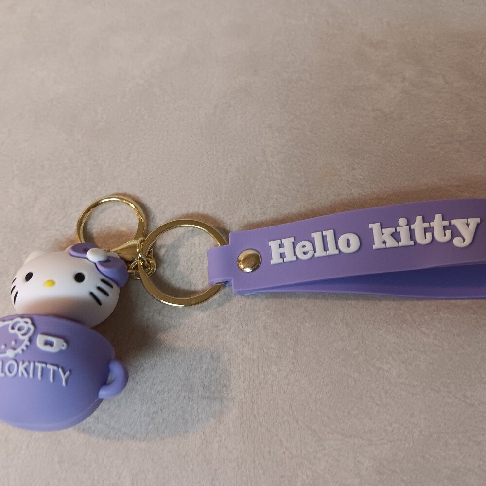 Hello Kitty Keychain Purple Brand New